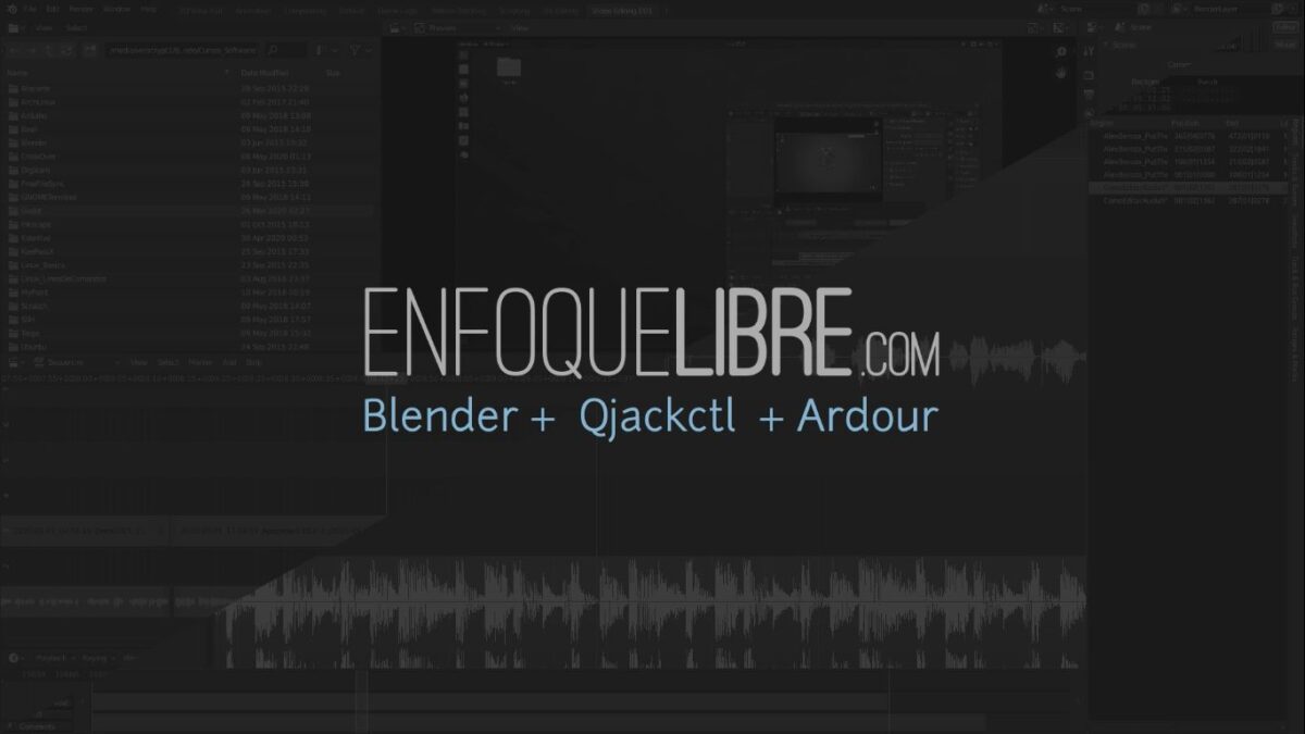 Cómo editar audio y video al mismo tiempo con Blender y Ardour